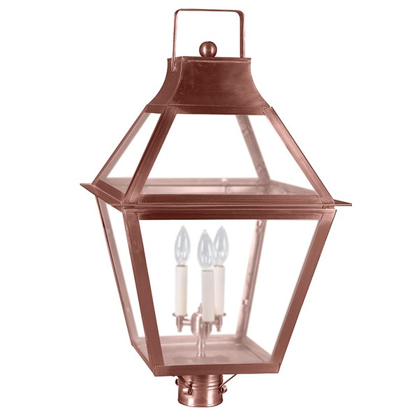 Northeast Lantern - 2253-AC-LT3-FST - Three Light Post Mount - Uxbridge - Antique Copper
