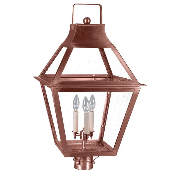 Northeast Lantern - 2253-AC-LT3-SMG - Three Light Post Mount - Uxbridge - Antique Copper