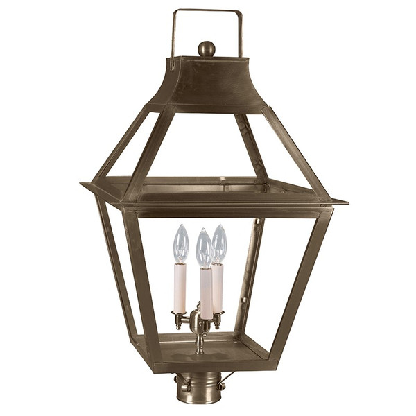 Northeast Lantern - 2253-DAB-LT3-CLR - Three Light Post Mount - Uxbridge - Dark Antique Brass