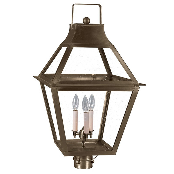 Northeast Lantern - 2253-DAB-LT3-CSG - Three Light Post Mount - Uxbridge - Dark Antique Brass