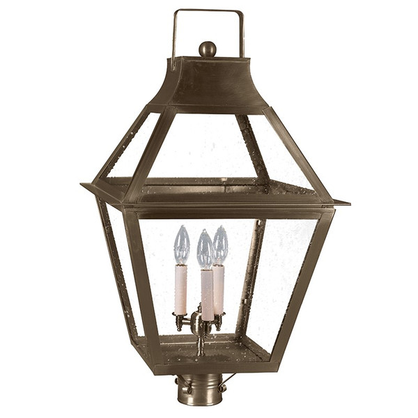 Northeast Lantern - 2253-DAB-LT3-SMG - Three Light Post Mount - Uxbridge - Dark Antique Brass