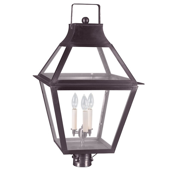 Northeast Lantern - 2253-DB-LT3-FST - Three Light Post Mount - Uxbridge - Dark Brass