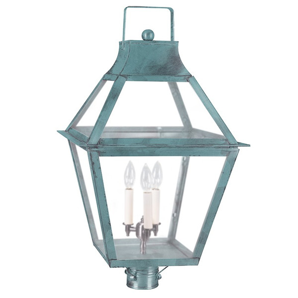 Northeast Lantern - 2253-VG-LT3-FST - Three Light Post Mount - Uxbridge - Verdi Gris