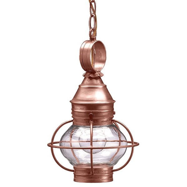 Northeast Lantern - 2512-AC-MED-CLR - One Light Hanging Lantern - Onion - Antique Copper