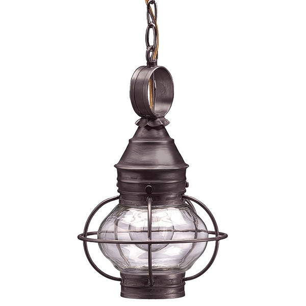 Northeast Lantern - 2512-DB-MED-CLR - One Light Hanging Lantern - Onion - Dark Brass