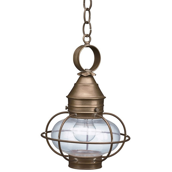 Northeast Lantern - 2522-DAB-MED-CLR - One Light Hanging Lantern - Onion - Dark Antique Brass