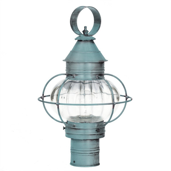 Northeast Lantern - 2523-VG-MED-OPT - One Light Post Mount - Onion - Verdi Gris
