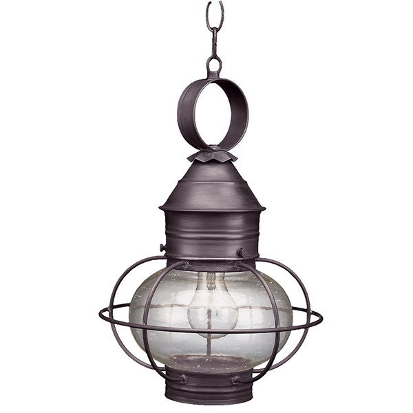 Northeast Lantern - 2532-DB-MED-CSG - One Light Hanging Lantern - Onion - Dark Brass