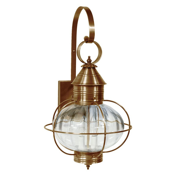 Northeast Lantern - 2541-AB-LT2-OPT - Two Light Wall Mount - Onion - Antique Brass