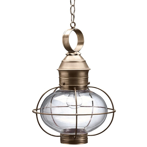 Northeast Lantern - 2542-DAB-MED-CLR - One Light Hanging Lantern - Onion - Dark Antique Brass