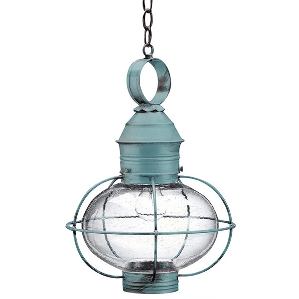 Northeast Lantern - 2542-VG-MED-CSG - One Light Hanging Lantern - Onion - Verdi Gris