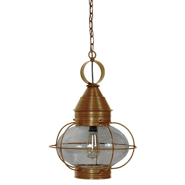 Northeast Lantern - 2572-AB-MED-CSG - One Light Hanging Lantern - Onion - Antique Brass