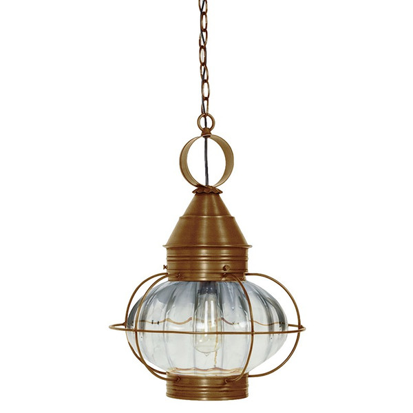 Northeast Lantern - 2572-AB-MED-OPT - One Light Hanging Lantern - Onion - Antique Brass