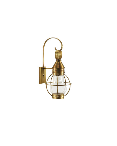Northeast Lantern - 2721-AB-MED-CLR - One Light Wall Mount - Bosc - Antique Brass