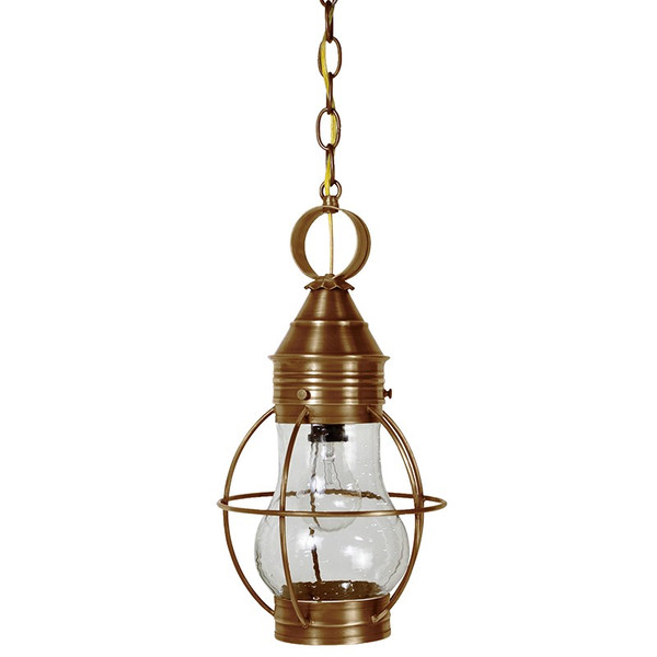 Northeast Lantern - 2722-AB-MED-CSG - One Light Hanging Lantern - Bosc - Antique Brass