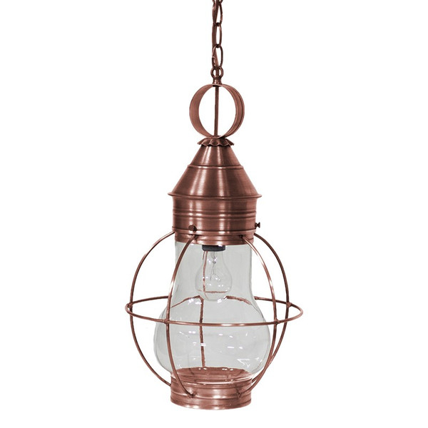 Northeast Lantern - 2732-AC-MED-CLR - One Light Hanging Lantern - Bosc - Antique Copper