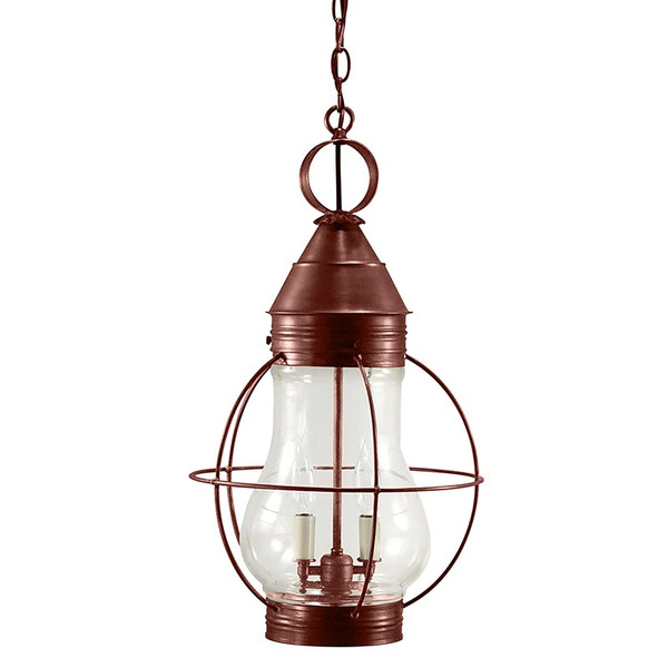 Northeast Lantern - 2742-AC-LT2-CLR - Two Light Hanging Lantern - Bosc - Antique Brass