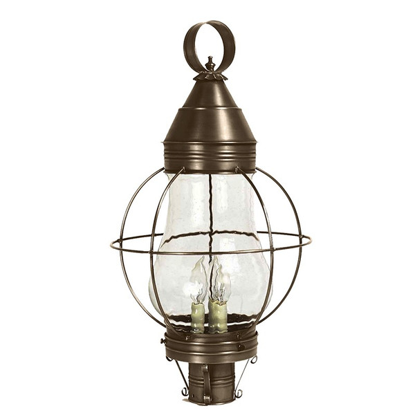 Northeast Lantern - 2743-DAB-LT3-CSG - Three Light Post Mount - Bosc - Dark Antique Brass