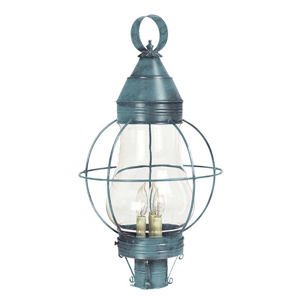 Northeast Lantern - 2743-VG-LT3-CLR - Three Light Post Mount - Bosc - Verdi Gris