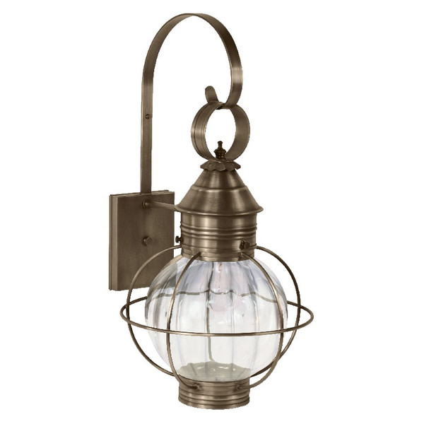 Northeast Lantern - 2831-DAB-MED-OPT - One Light Wall Mount - Round - Dark Antique Brass