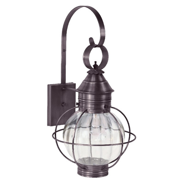 Northeast Lantern - 2831-DB-MED-OPT - One Light Wall Mount - Round - Dark Brass