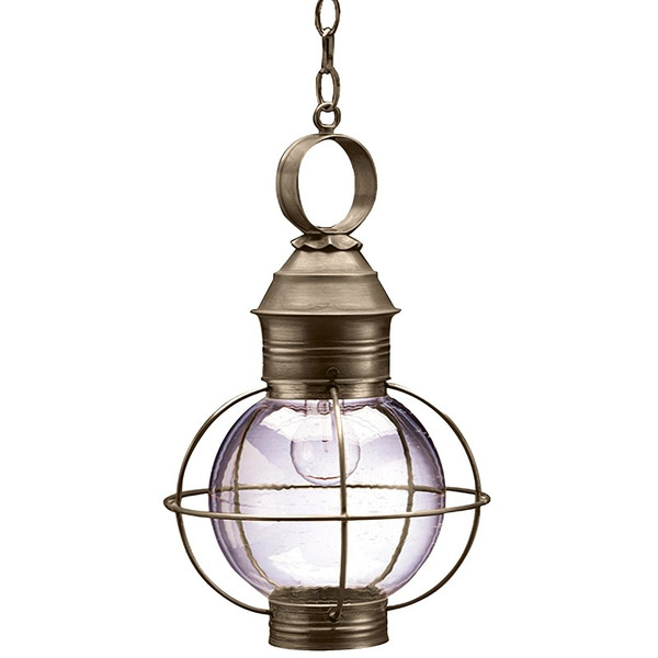 Northeast Lantern - 2832-DAB-MED-CSG - One Light Hanging Lantern - Round - Dark Antique Brass