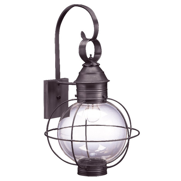 Northeast Lantern - 2841-DB-MED-CLR - One Light Wall Mount - Round - Dark Brass