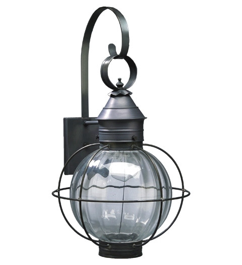 Northeast Lantern - 2841-DB-MED-OPT - One Light Wall Mount - Round - Dark Brass