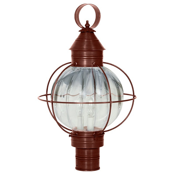 Northeast Lantern - 2843-AC-LT3-OPT - Three Light Post Mount - Round - Antique Copper