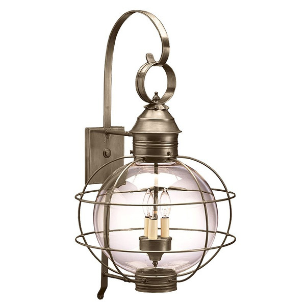 Northeast Lantern - 2851-DAB-LT3-CLR - Three Light Wall Mount - Round - Dark Antique Brass