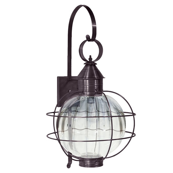 Northeast Lantern - 2851-DB-MED-OPT - One Light Wall Mount - Round - Dark Brass