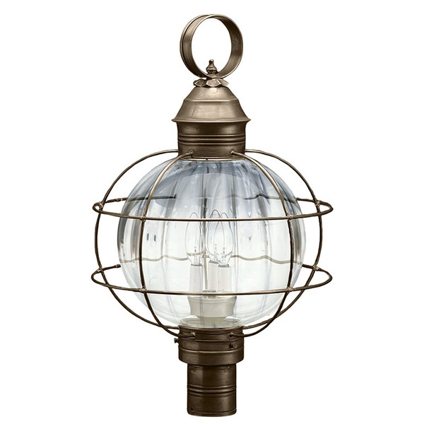 Northeast Lantern - 2853-DAB-LT3-OPT - Three Light Post Mount - Round - Dark Antique Brass