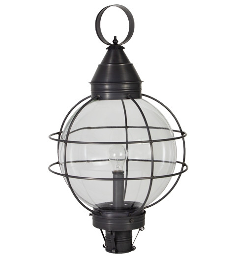 Northeast Lantern - 2863-DB-MED-CLR - One Light Post Mount - Round - Dark Brass