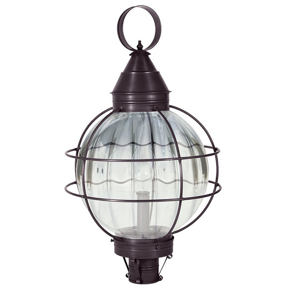 Northeast Lantern - 2863-DB-MED-OPT - One Light Post Mount - Round - Dark Brass