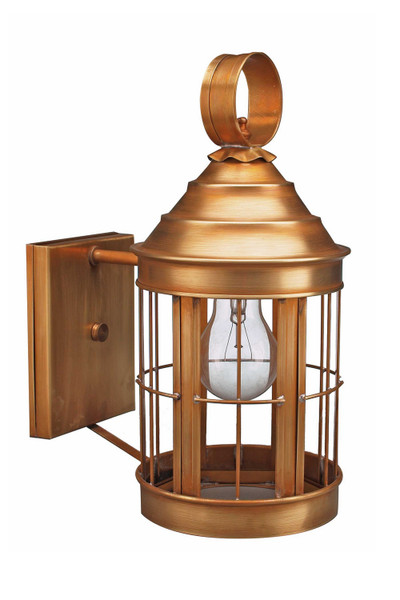 Northeast Lantern - 3317-AB-MED-CLR-NS - One Light Wall Mount - Heal - Antique Brass