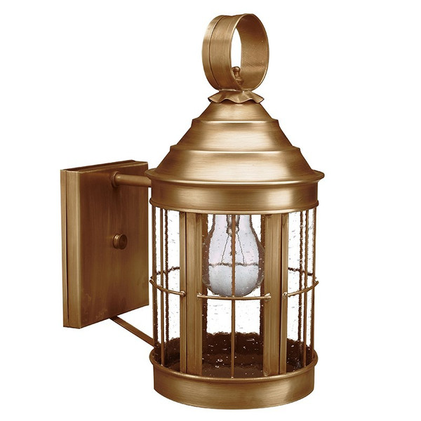Northeast Lantern - 3317-AB-MED-CSG-NS - One Light Wall Mount - Heal - Antique Brass