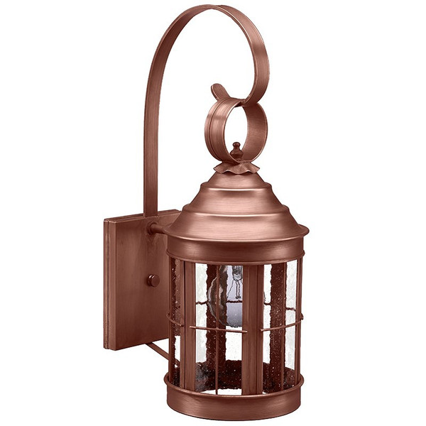 Northeast Lantern - 3317-AC-MED-SMG - One Light Wall Mount - Heal - Antique Copper