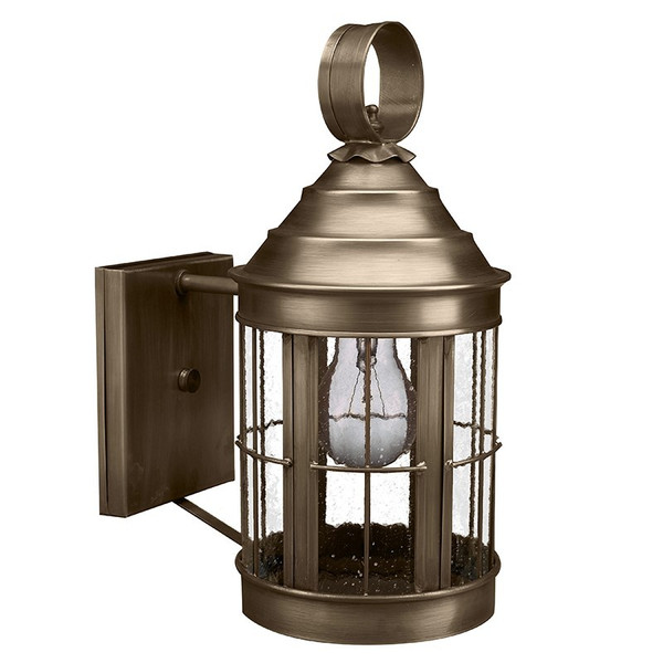 Northeast Lantern - 3317-DAB-MED-SMG-NS - One Light Wall Mount - Heal - Dark Antique Brass