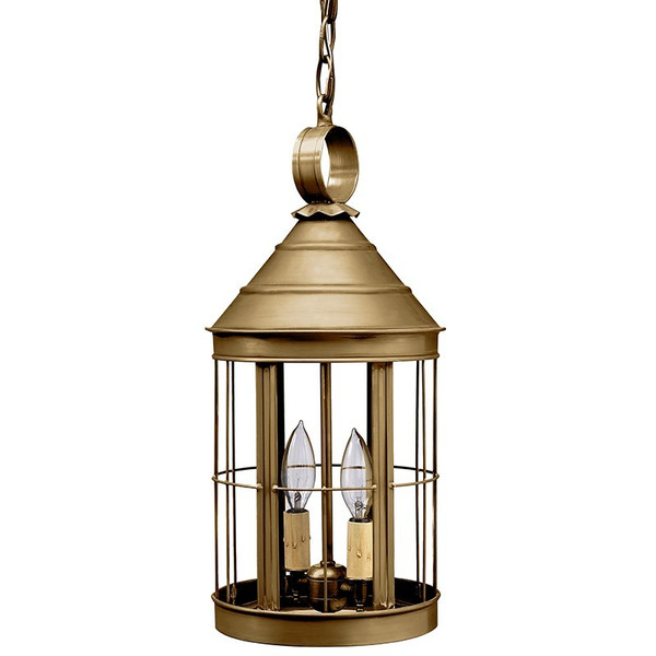 Northeast Lantern - 3332-AB-LT2-CLR - Two Light Hanging Lantern - Heal - Antique Brass