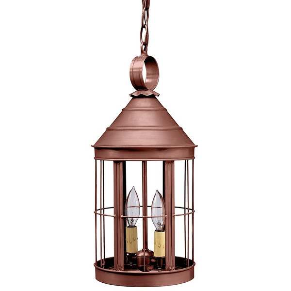 Northeast Lantern - 3332-AC-LT2-CLR - Two Light Hanging Lantern - Heal - Antique Copper