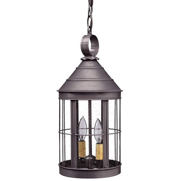 Northeast Lantern - 3332-DB-LT2-CSG - Two Light Hanging Lantern - Heal - Dark Brass