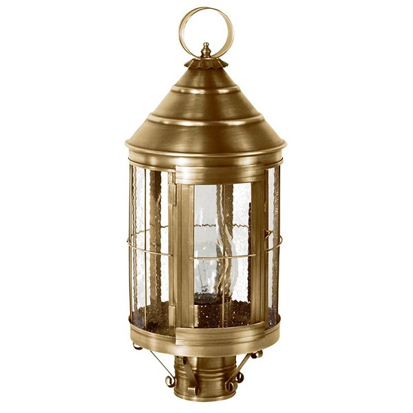 Northeast Lantern - 3333-AB-CIM-SMG - One Light Post Mount - Heal - Antique Brass