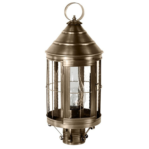 Northeast Lantern - 3333-DAB-CIM-CSG - One Light Post Mount - Heal - Dark Antique Brass