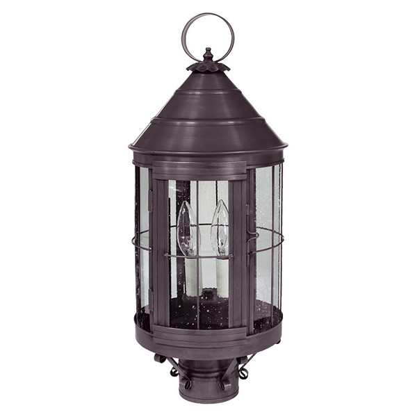 Northeast Lantern - 3333-DB-LT2-SMG - Two Light Post Mount - Heal - Dark Brass