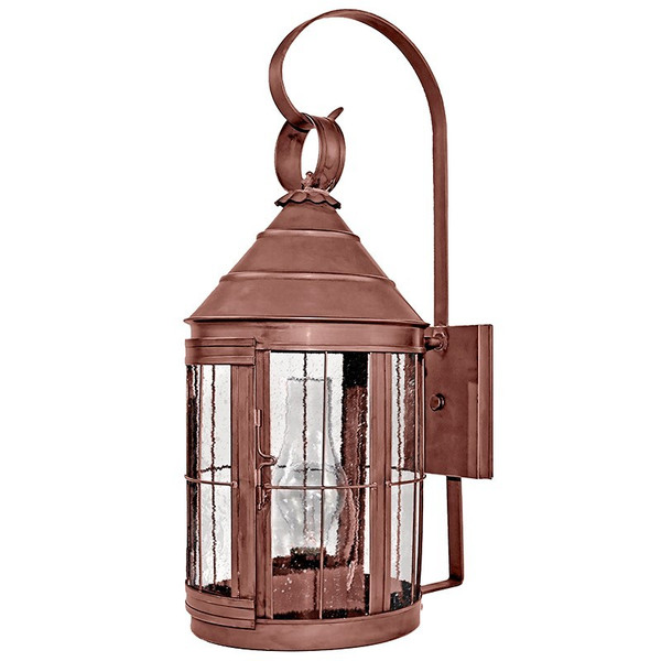 Northeast Lantern - 3337-AC-CIM-SMG - One Light Wall Mount - Heal - Antique Copper