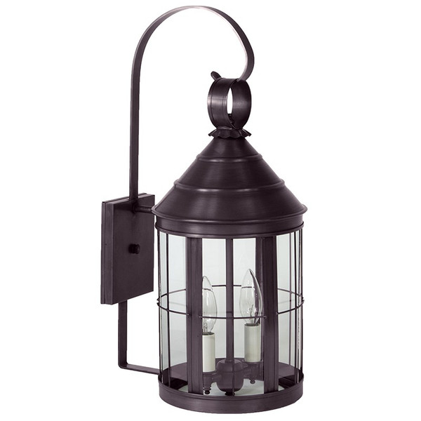Northeast Lantern - 3337-DB-LT2-CLR-OB - Two Light Wall Sconce - Heal - Dark Brass