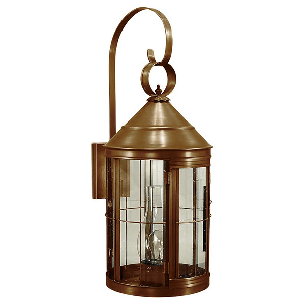 Northeast Lantern - 3357-AB-CIM-CSG - One Light Wall Mount - Heal - Antique Brass