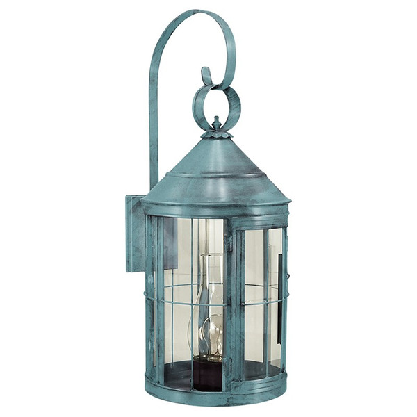 Northeast Lantern - 3357-VG-CIM-CLR - One Light Wall Mount - Heal - Verdi Gris
