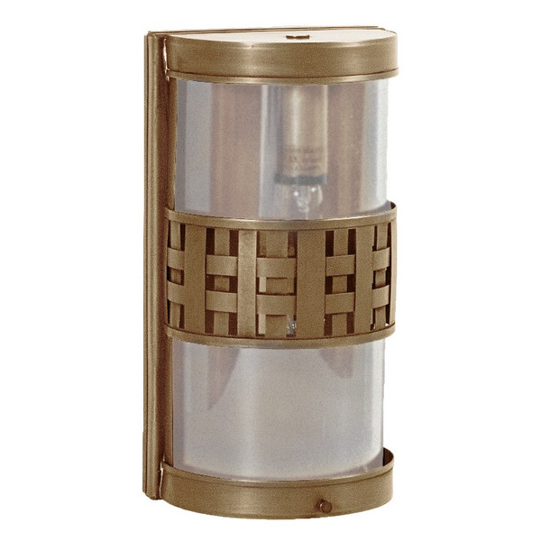 Northeast Lantern - 351W-AB-MED-FST - One Light Wall Lantern - Weave - Antique Brass