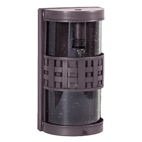 Northeast Lantern - 351W-DB-MED-CSG - One Light Wall Lantern - Weave - Dark Brass